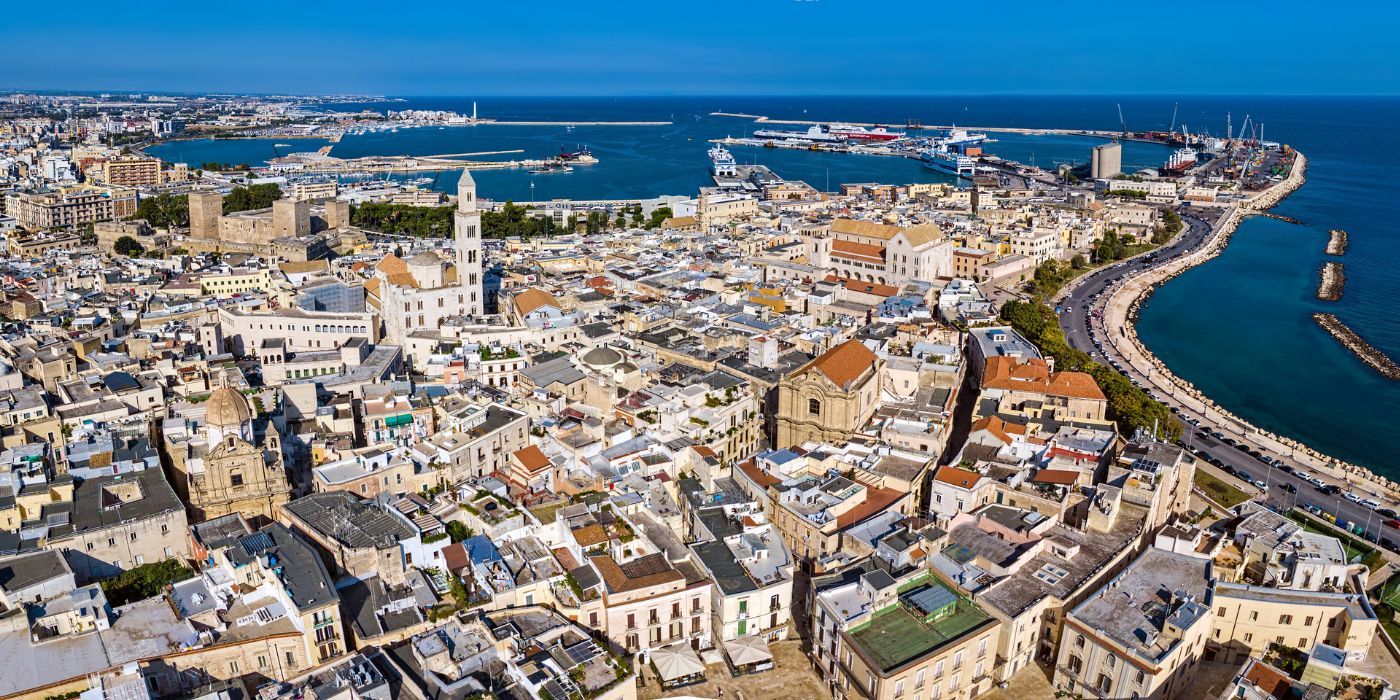 Bari Lungomare at sunset